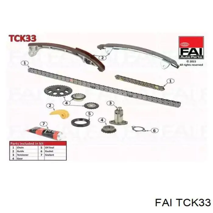 Kit de cadena de distribución FAI TCK33 precio, desde 143,50 EUR