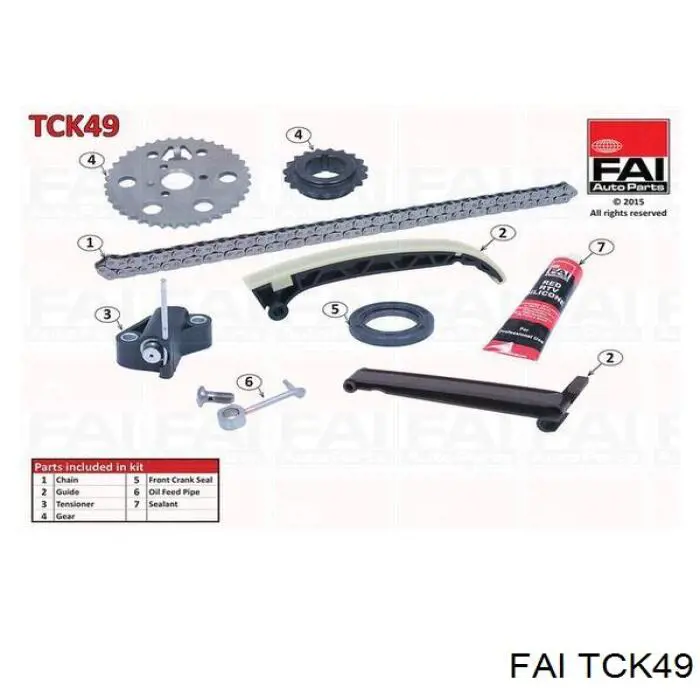 TCK49 FAI kit de cadenas de distribución