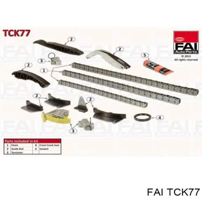 Kit de cadena de distribución FAI TCK77 precio, desde 267,71 EUR
