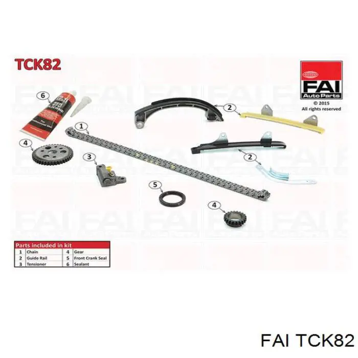 TCK82 FAI kit de cadenas de distribución