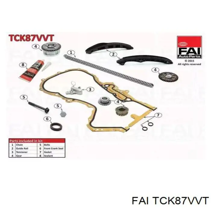 Comprar TCK87VVT FAI Kit de cadena de distribución