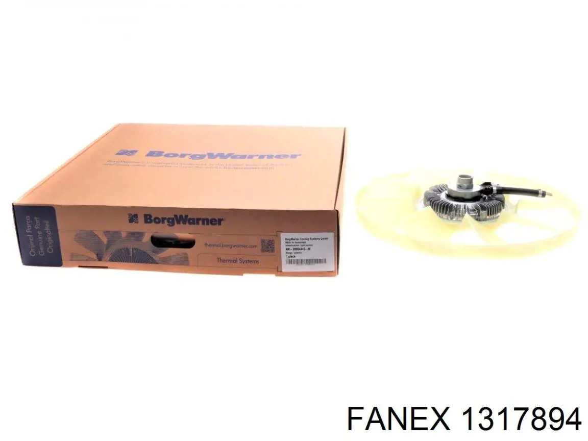 1317894 Fanex rodete ventilador, refrigeración de motor