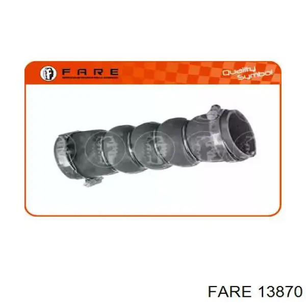 13870 Fare tubo flexible de aire de sobrealimentación derecho