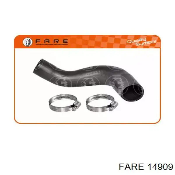14909 Fare tubo flexible de aire de sobrealimentación inferior izquierdo