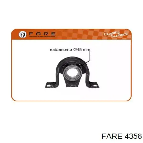 4356 Fare Rodamiento central del eje de transmisión