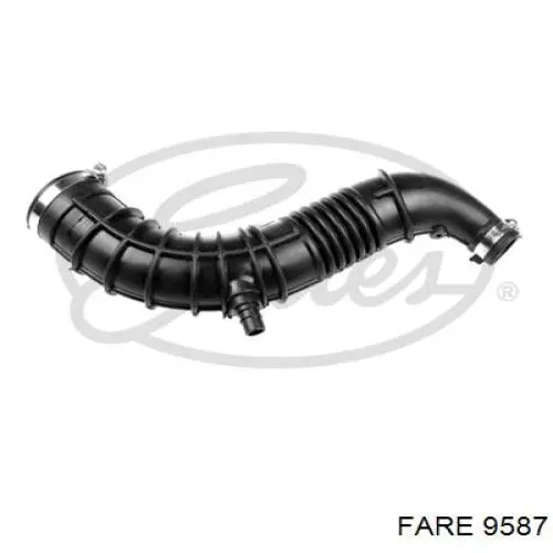 9587 Fare tubo flexible de aspiración, salida del filtro de aire