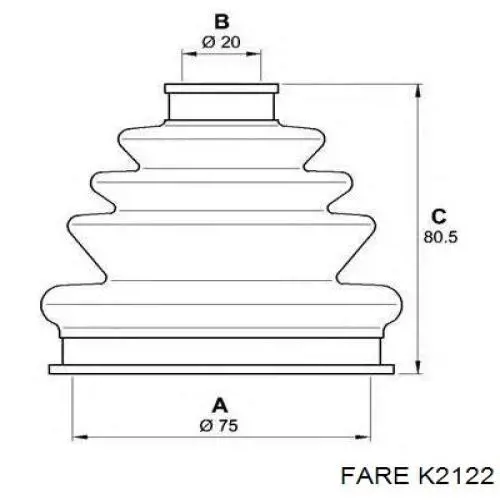 Fuelle, árbol de transmisión delantero interior Alfa Romeo 146 930