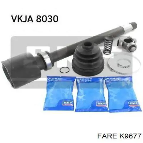 Fuelle, semieje delantero interior Fare K9677