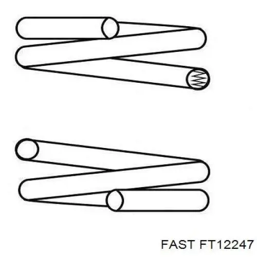 FT12247 Fast muelle de suspensión eje delantero