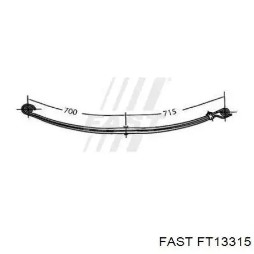 FT13315 Fast ballesta trasera