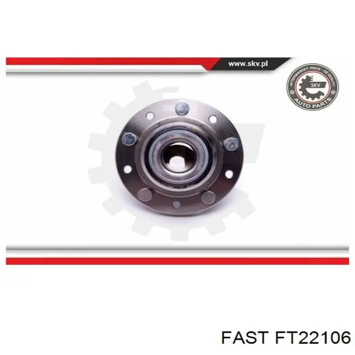 FT22106 Fast cubo de rueda trasero