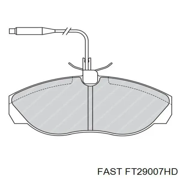 FT29007HD Fast pastillas de freno delanteras