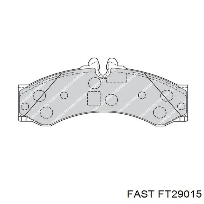 FT29015 Fast pastillas de freno delanteras