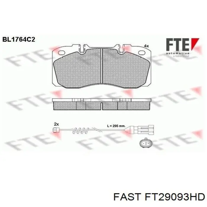 FT29093HD Fast pastillas de freno delanteras