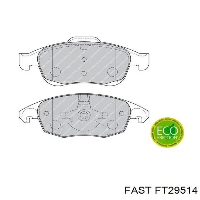 Pastillas de freno delanteras Citroen C4 UA