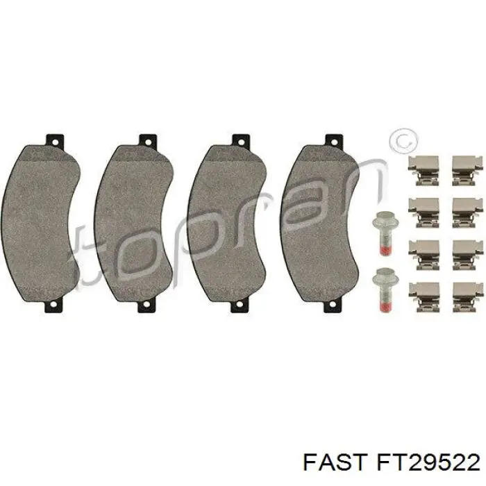 FT29522 Fast pastillas de freno delanteras