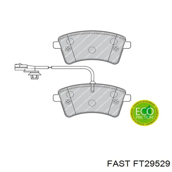 FT29529 Fast pastillas de freno delanteras