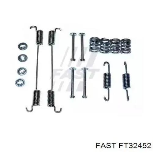 FT32452 Fast kit de montaje, zapatas de freno traseras