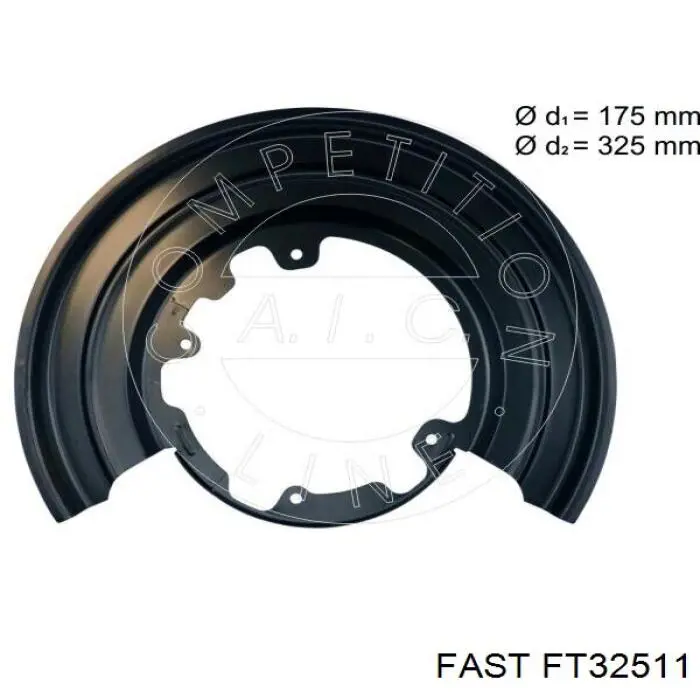 Comprar 42530366 Iveco Protector de disco de freno trasero izquierdo