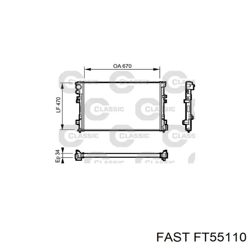 FT55110 Fast radiador