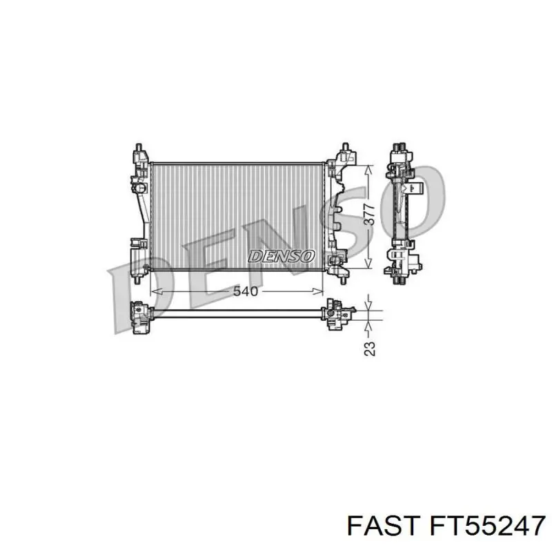 FT55247 Fast radiador refrigeración del motor