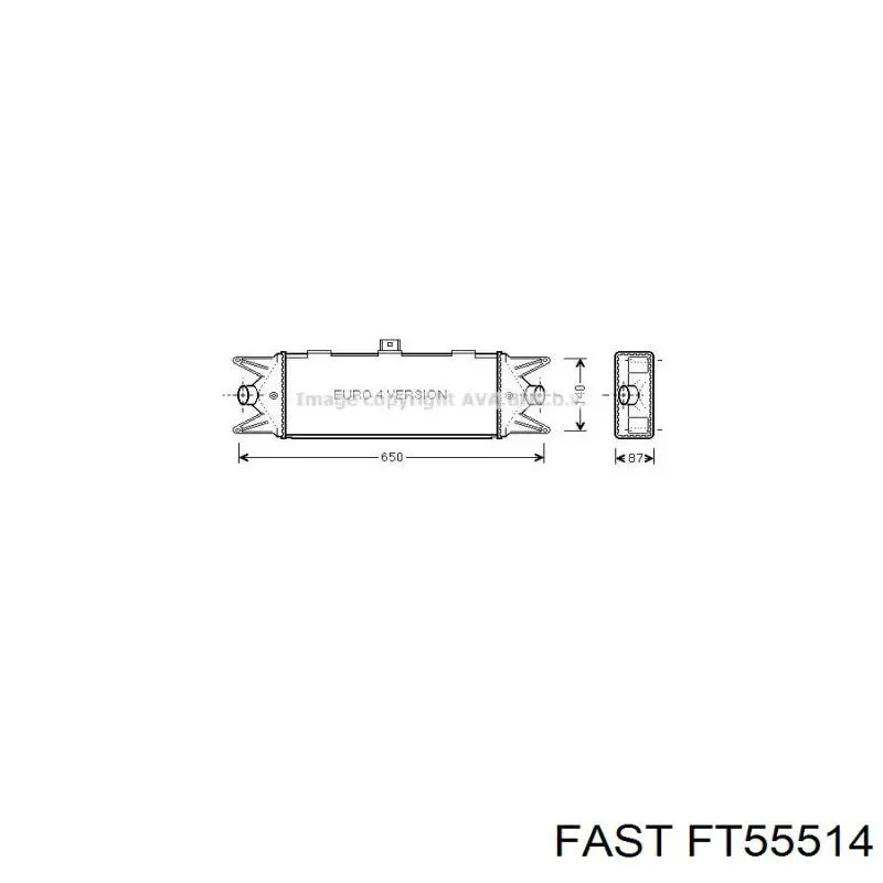 FT55514 Fast radiador de aire de admisión