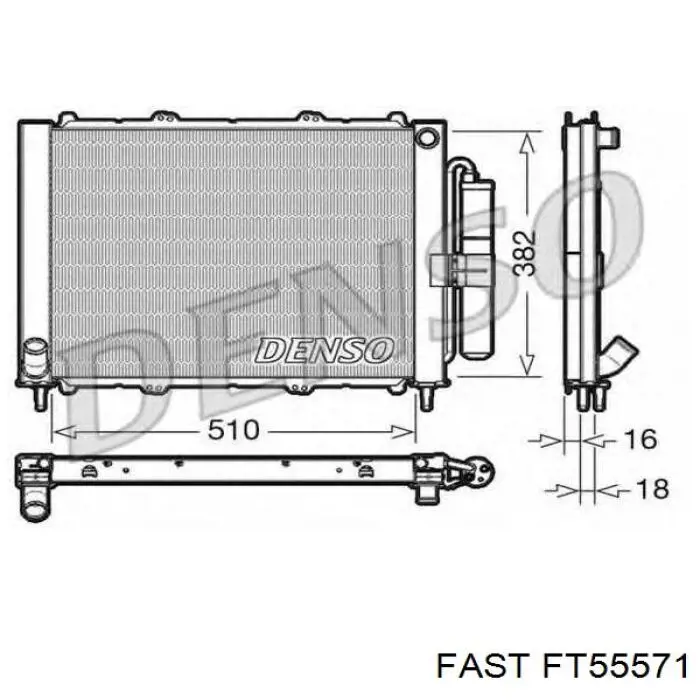 FT55571 Fast condensador aire acondicionado