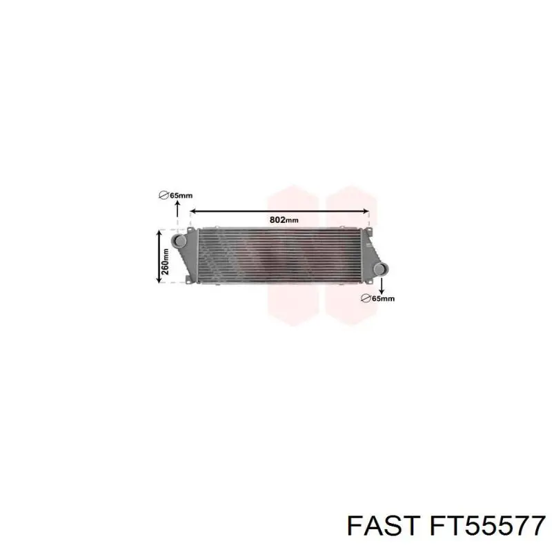 FT55577 Fast radiador de aire de admisión