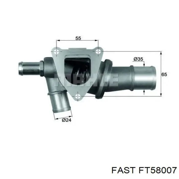 FT58007 Fast termostato, refrigerante