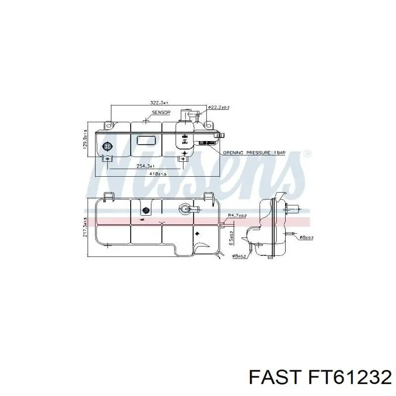Vaso de expansión 504136607 Iveco