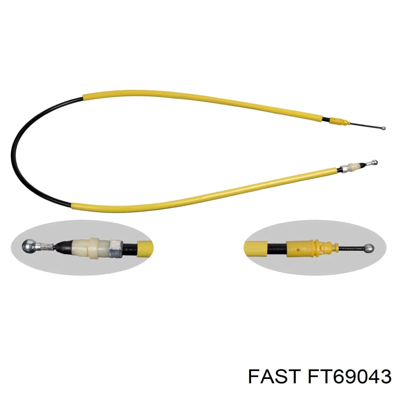 FT69043 Fast cable de freno de mano trasero izquierdo