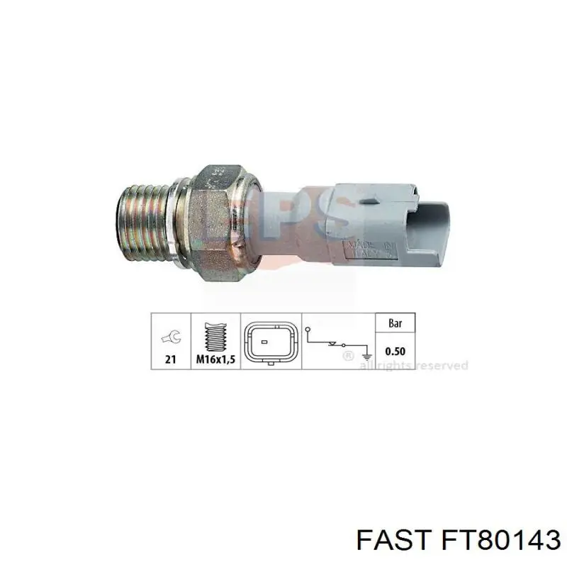 Sensor de presión de aceite J5612011 Nipparts