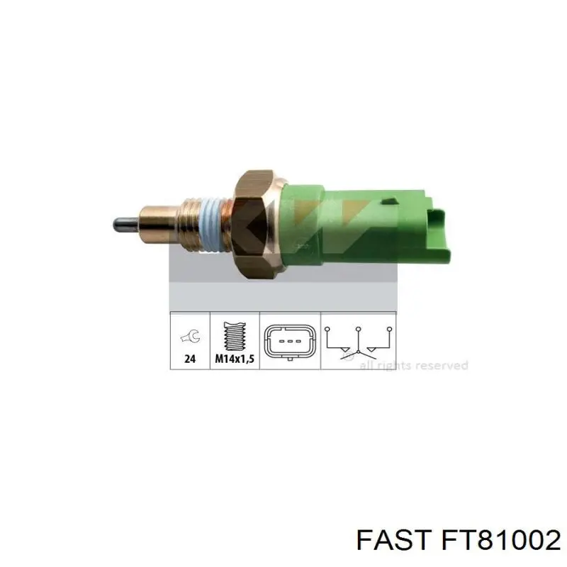 FT81002 Fast sensor de marcha atrás