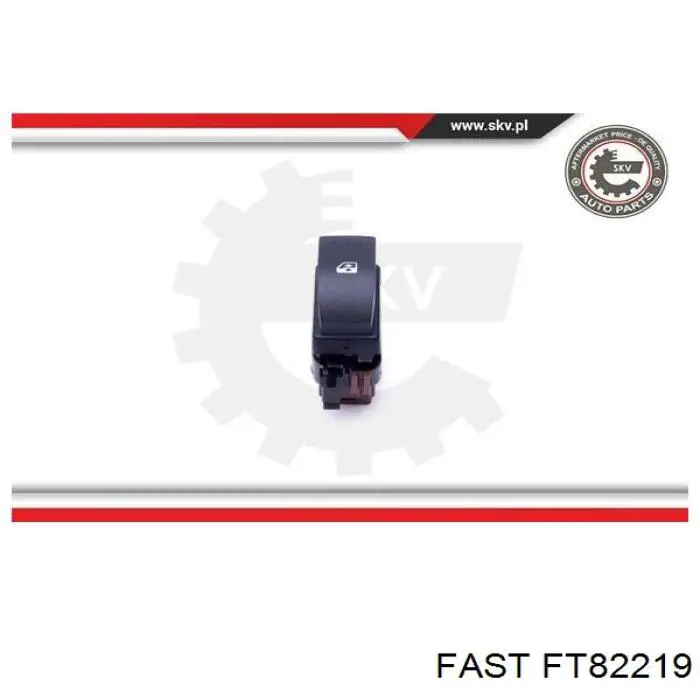 FT82219 Fast botón de encendido, motor eléctrico, elevalunas, puerta delantera derecha