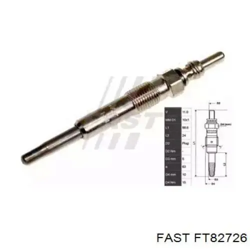 Bujía de incandescencia Nissan Tiida C11X