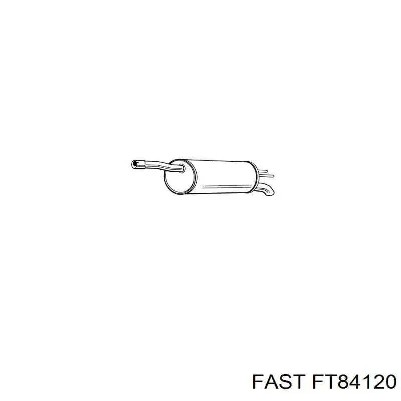 Silenciador trasero Fast FT84120 precio, desde 75,50 EUR