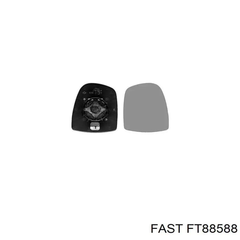 FT88588 Fast cristal de espejo retrovisor exterior derecho