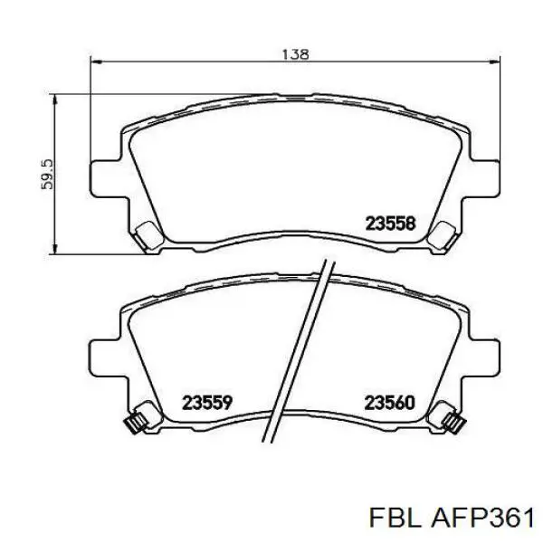 Pastillas de freno delanteras Subaru Legacy 3 BE, BH