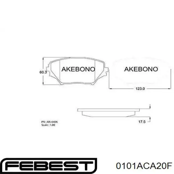 Pastillas de freno delanteras Toyota RAV4 2 XA2