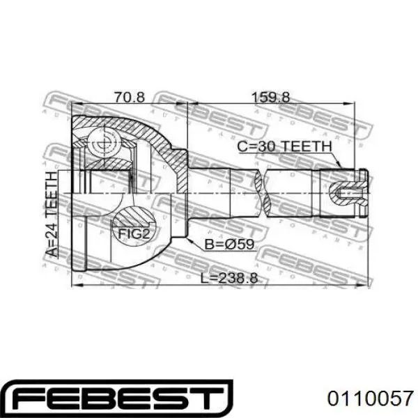 Comprar 4340560120 Toyota Junta homocinetica
