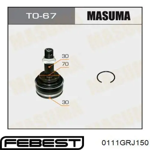 Comprar 0111GRJ150 Febest Junta homocinética interna delantera