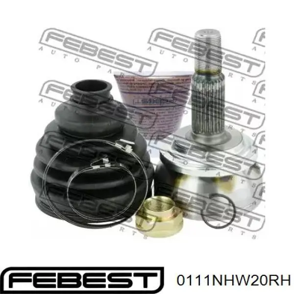 Comprar 0111NHW20RH Febest Junta homocinética interna delantera