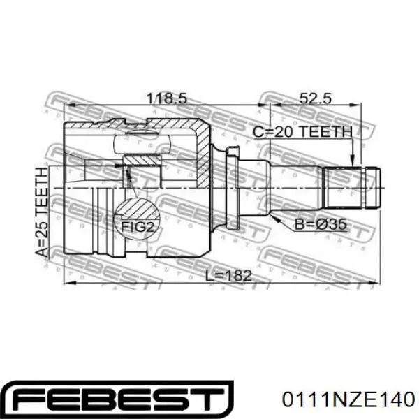 Junta homocinética interna delantera GSP 659100 precio, desde 45,71 EUR