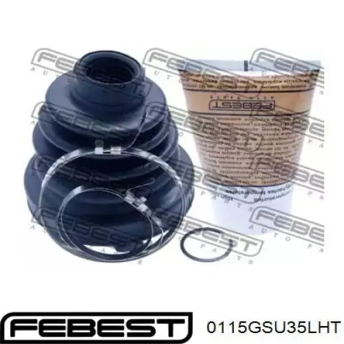 Fuelle, junta homocinética interna izquierda del semieje delantero 0443808020 Toyota