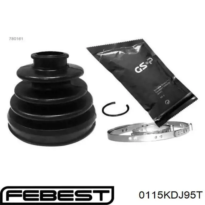 Fuelle de semieje delantero interior 0115KDJ95T Febest