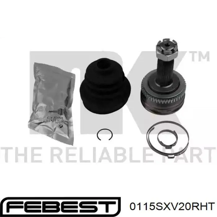 0115SXV20RHT Febest Fuelle transmisión delantero exterior