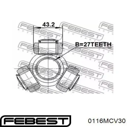 Trípode interior Febest 0116MCV30