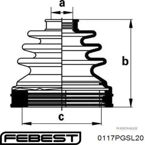 Fuelle, árbol de transmisión exterior derecho para Nissan Murano (Z51)
