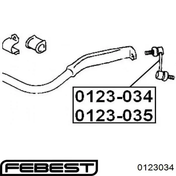 4881030030 Toyota barra estabilizadora delantera izquierda