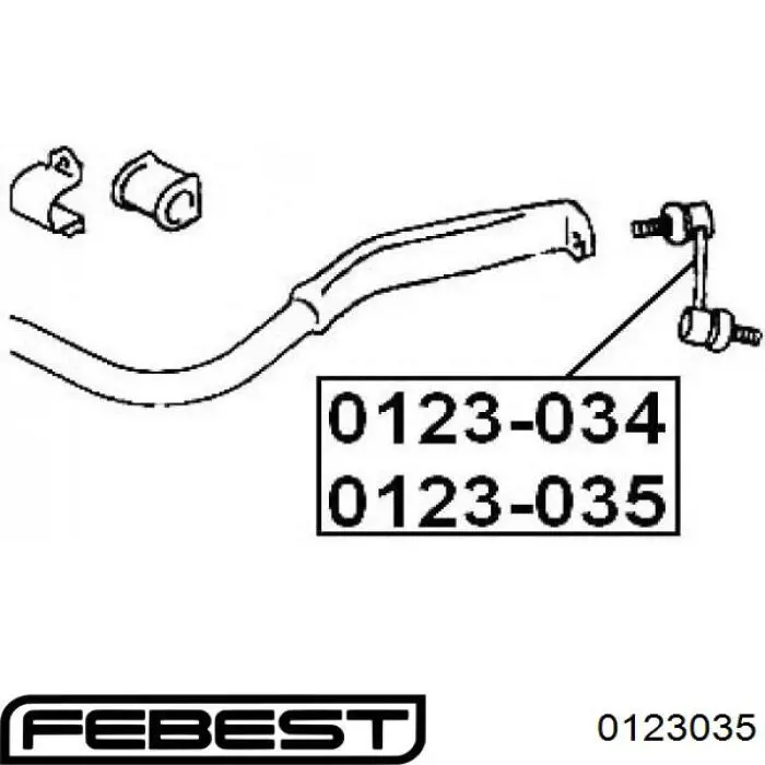 48820-30050 Toyota barra estabilizadora delantera derecha